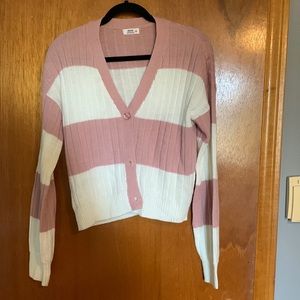 Striped shirt, longsleeve lightweight cardigan